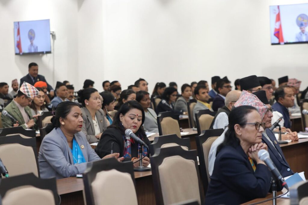 कोप–३१ मा जलवायु न्याय र जलवायु वित्तका लागि सशक्त पहल गर्न सांसदको सुझाव